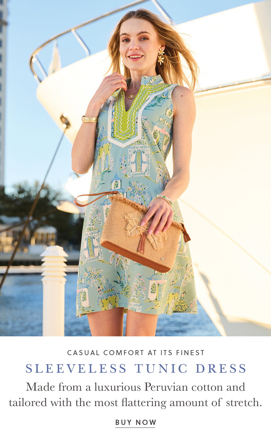 Sleeveless Tunic Dress Flagler