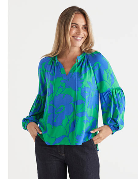 Silhouette Bloom Long Sleeve Blouse