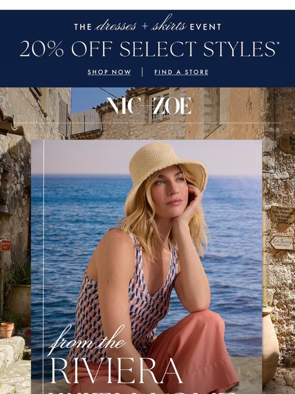 Sale’s here: 20% off dresses + skirts