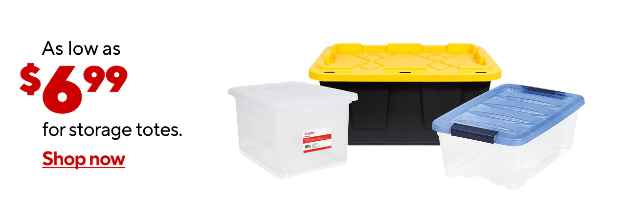 As low as $7.99 Storage Bins