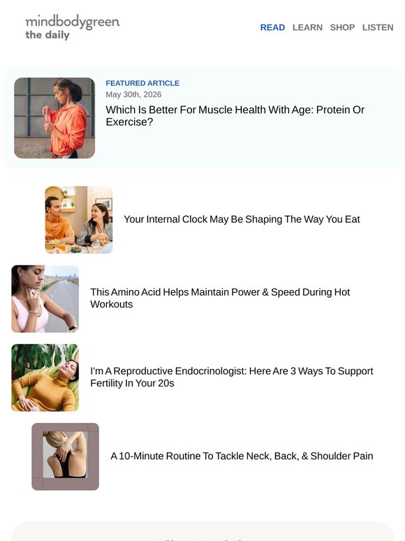 Protein vs. exercise—which is more important for muscle health?
