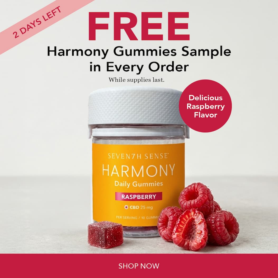 Free 10ct Harmony Gummies included in EVERY order.