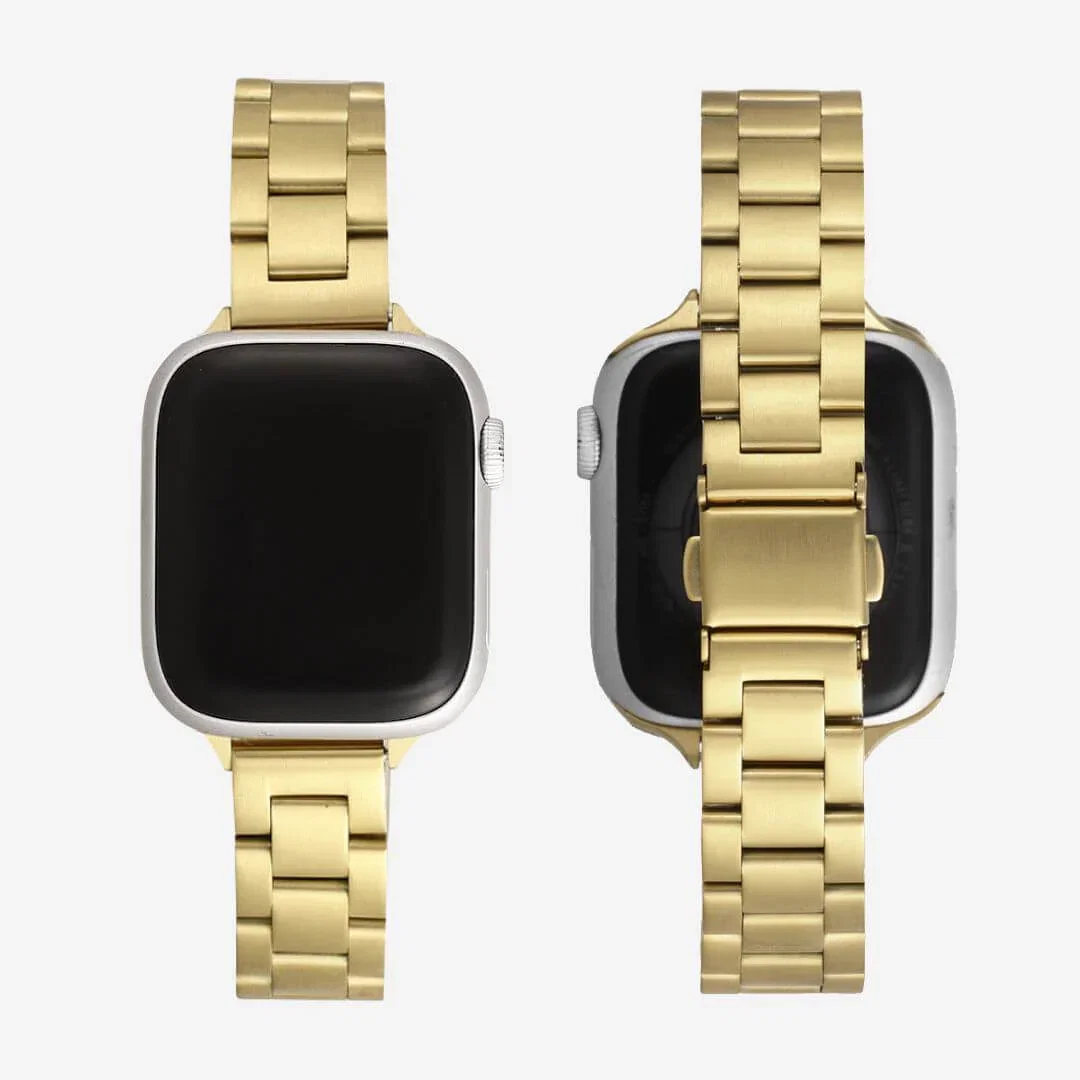 Image of Berlin Stainless Steel Apple Watch Band - Gold