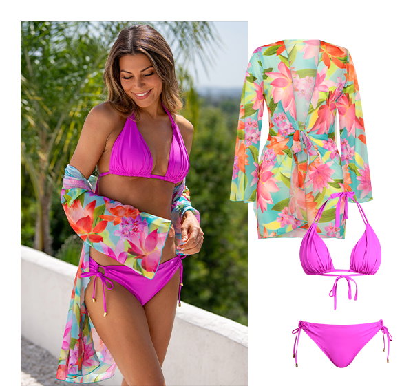 Sunset Botanica Kimono