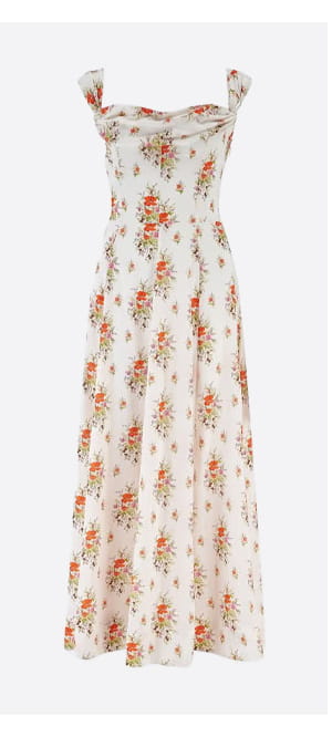 Clea Dress In Rose Petit Bouquet De Chamonix