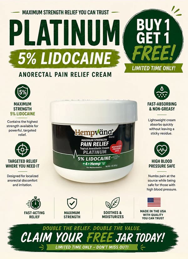 Maximum Strength Platinum 5% Lidocaine Buy One Get One Free