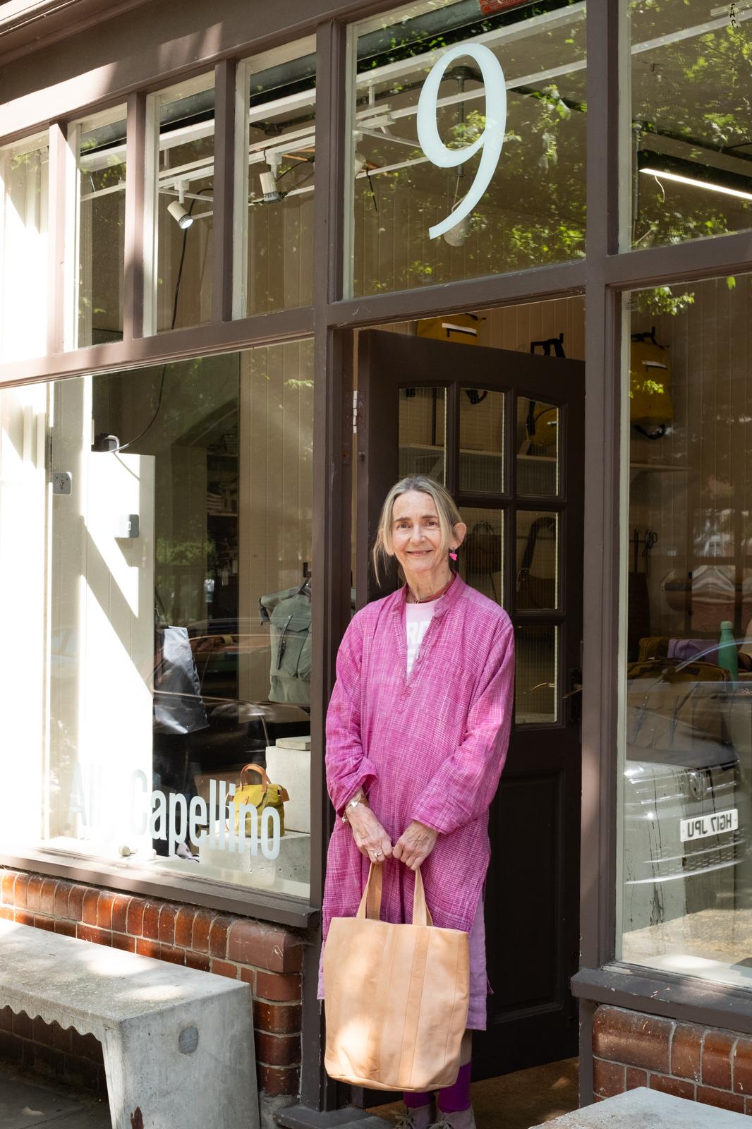 Ally in her Shoreditch store
