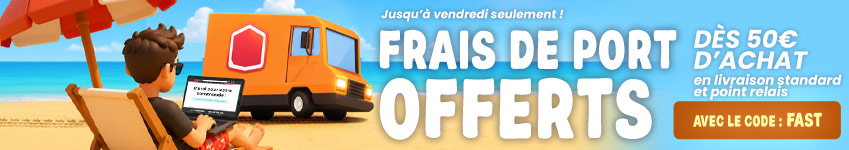Frais de port offerts dès 50€ d'achats !