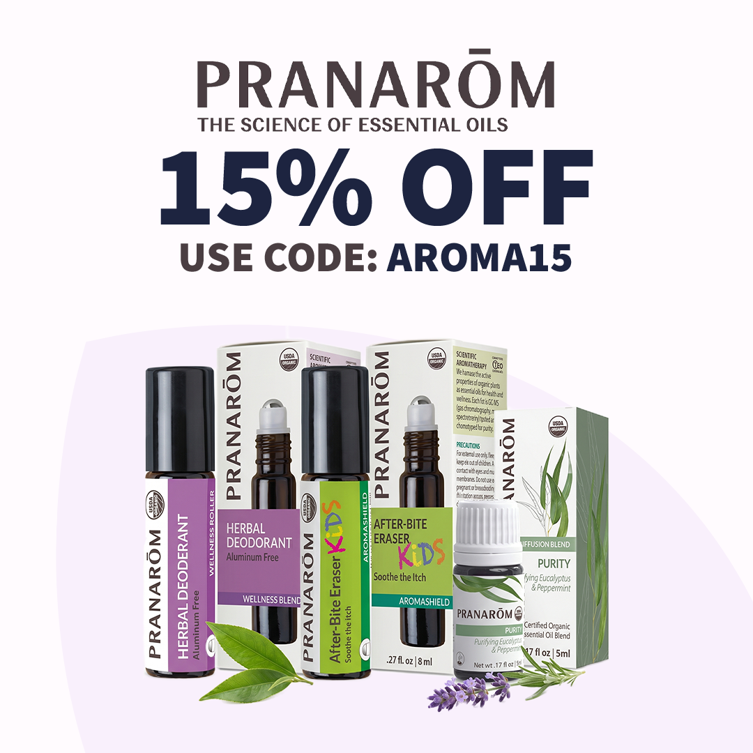 Pranarom products with 15% OFF. Use Code: AROMA15