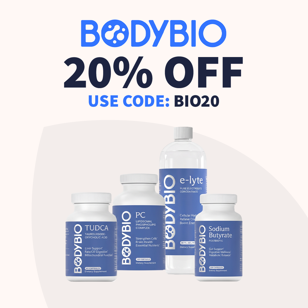 BodyBio supplements with 20% OFF. Use Code: BIO20