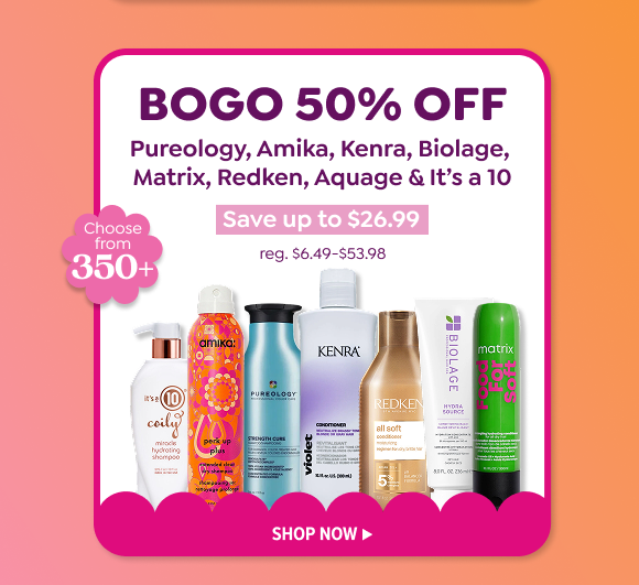 SHOP BUY ONE GET ONE 50% OFF HAIRCARE