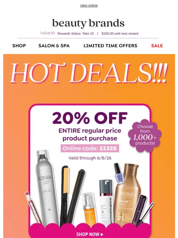 Can't miss steals + 20% off