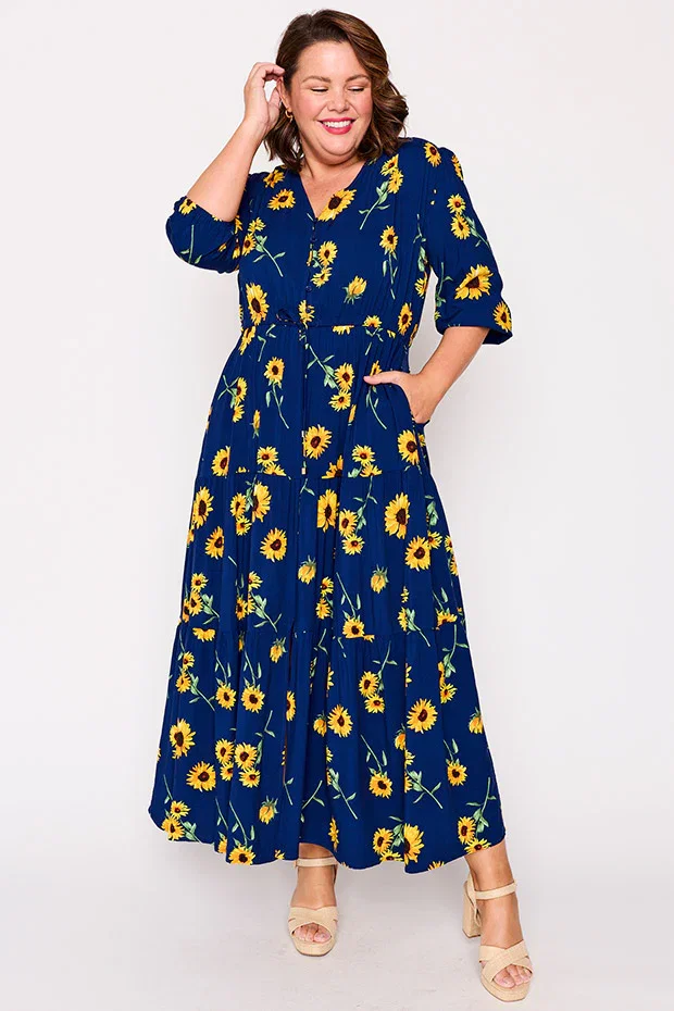 Image of Adeline Sunflower Dress