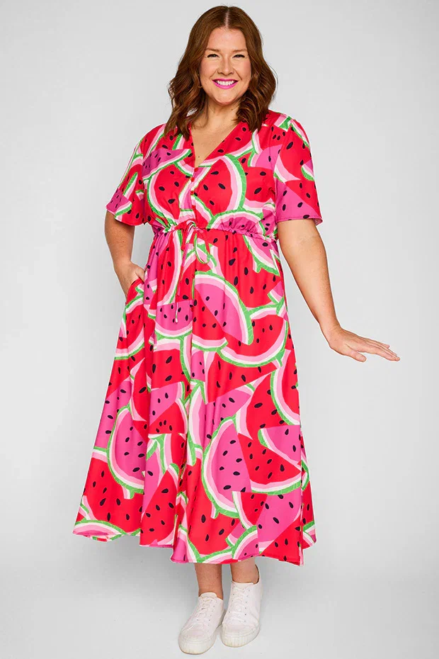 Image of Marley Watermelon Stack Dress