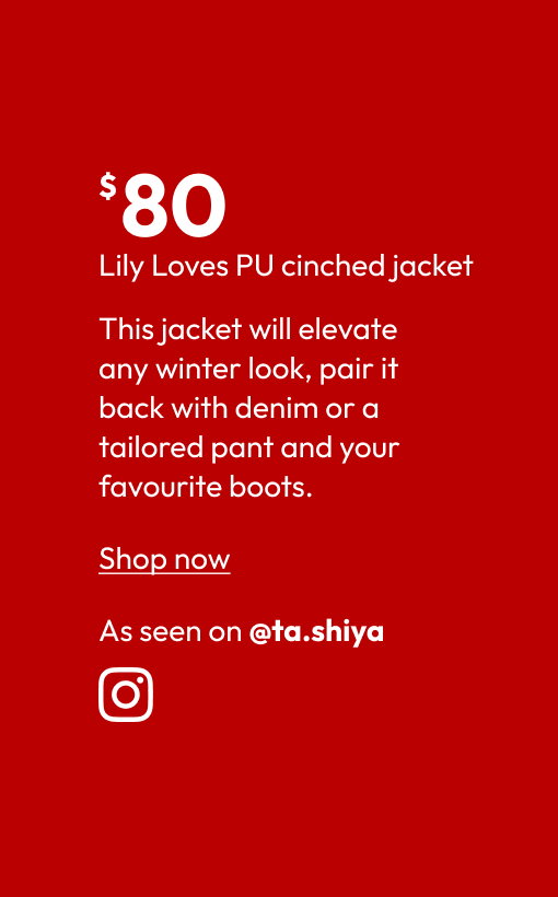 Lily Loves PU cinched jacket