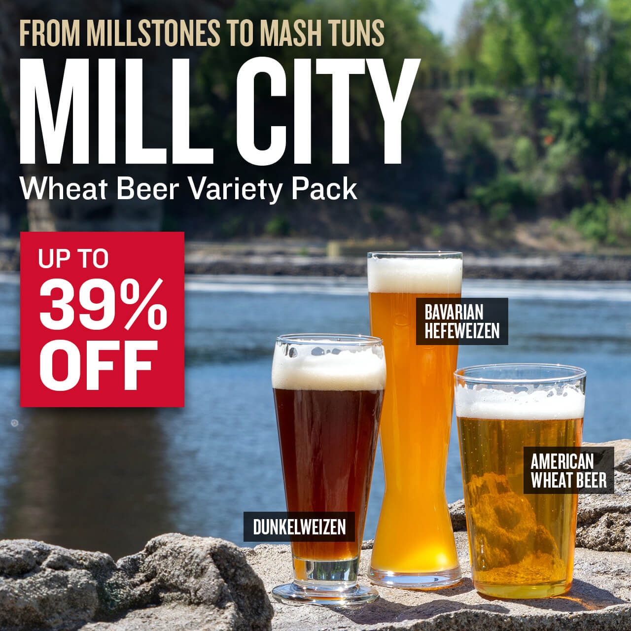 From Millstones to Mash Tuns. Mill City Wheat Beer Variety Pack up to 39% Off.