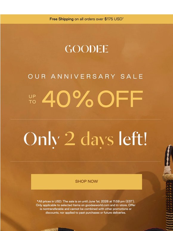 Our Anniversary Sale is still on.