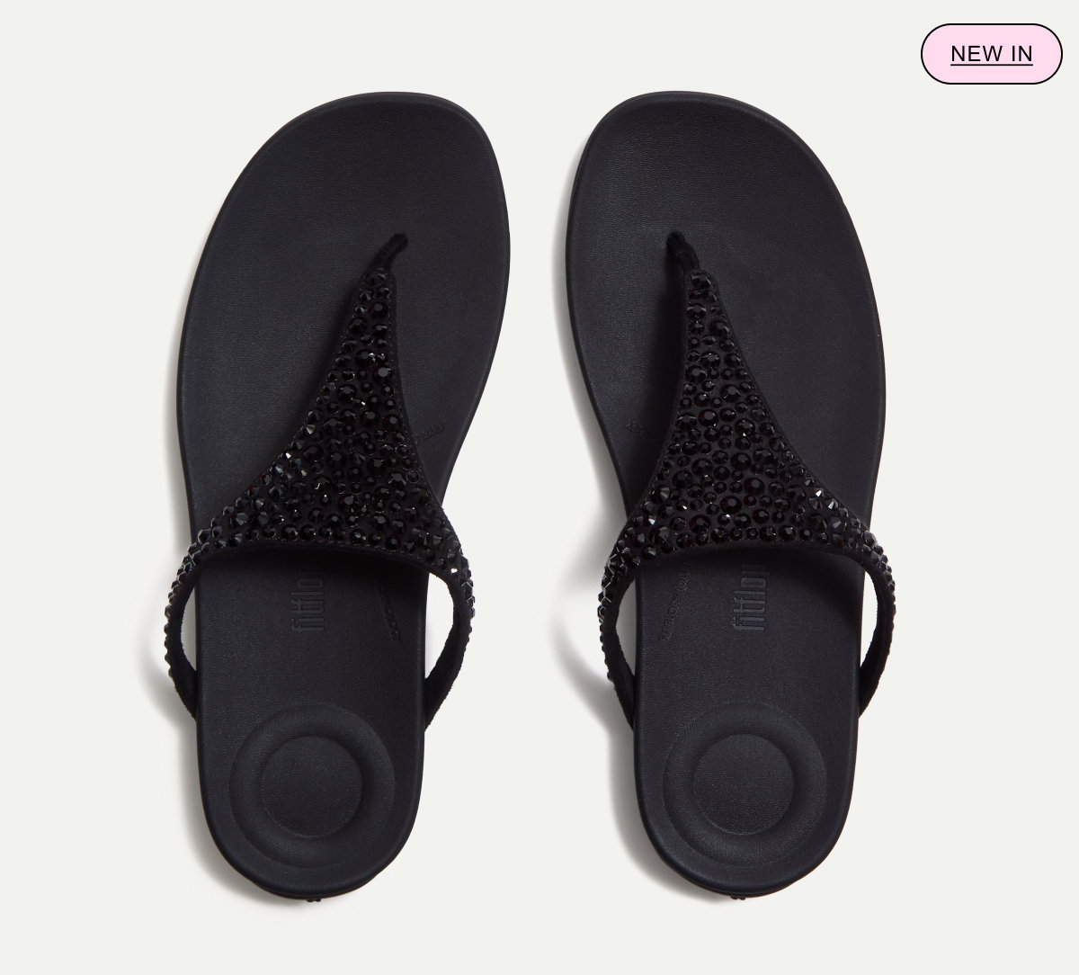 SOLAY Toe-Post Sandals - Black