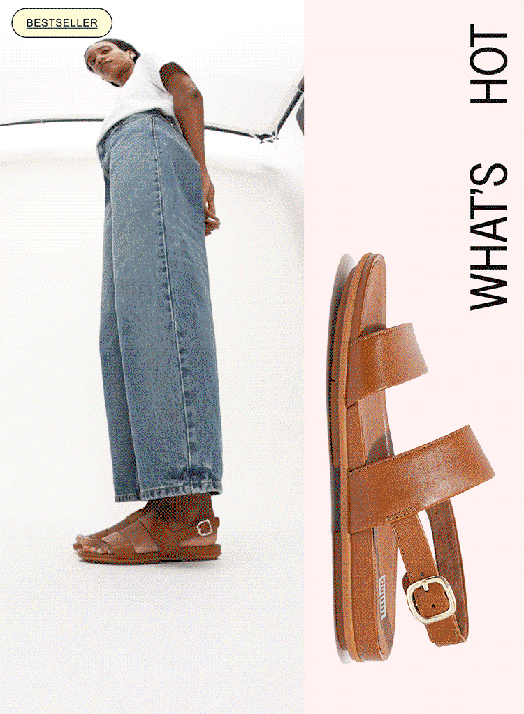 GRACIE Leather Back-Strap Sandals Light Tan