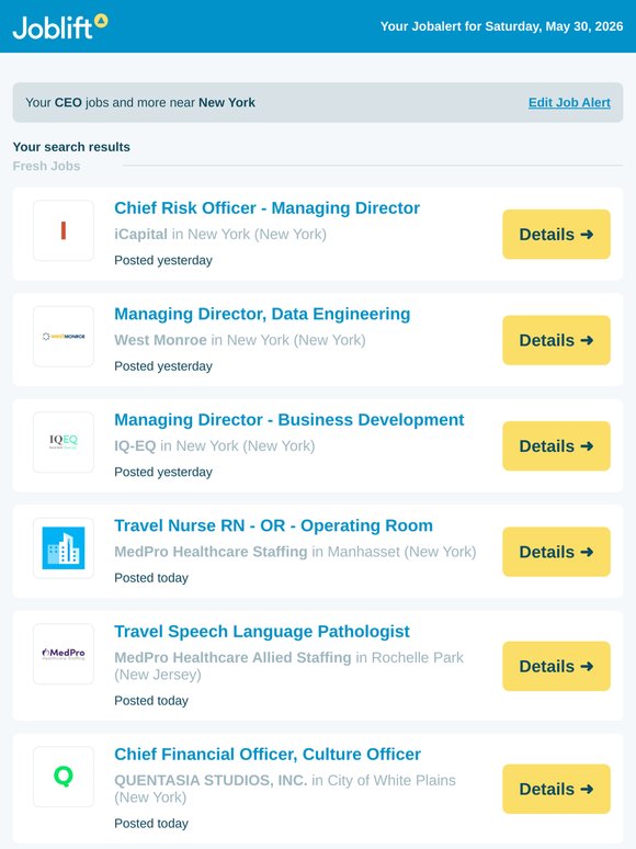 iCapital is hiring Chief Risk Officer - Managing Director in New York