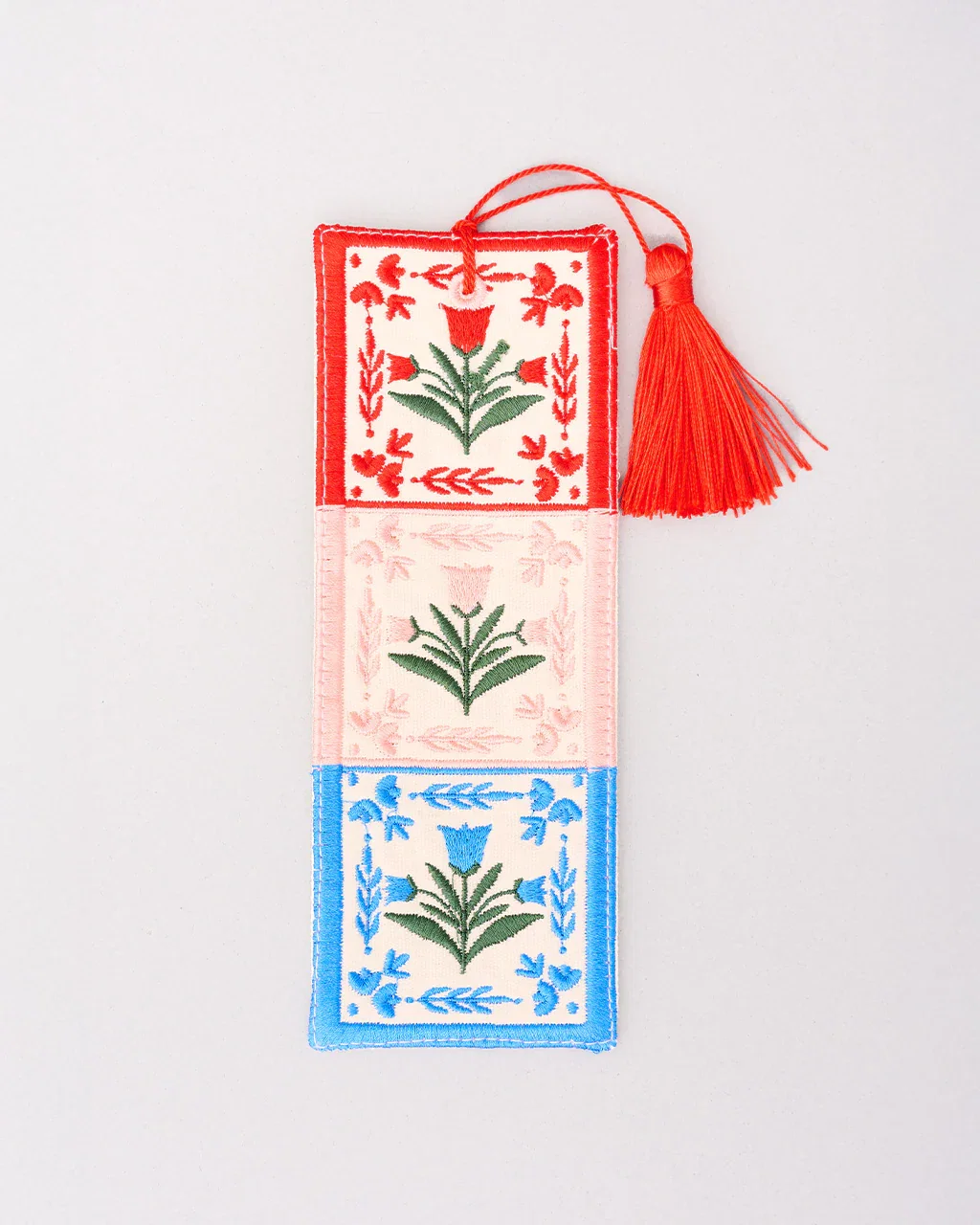 Image of Embroidered Bookmark - Folk Floral