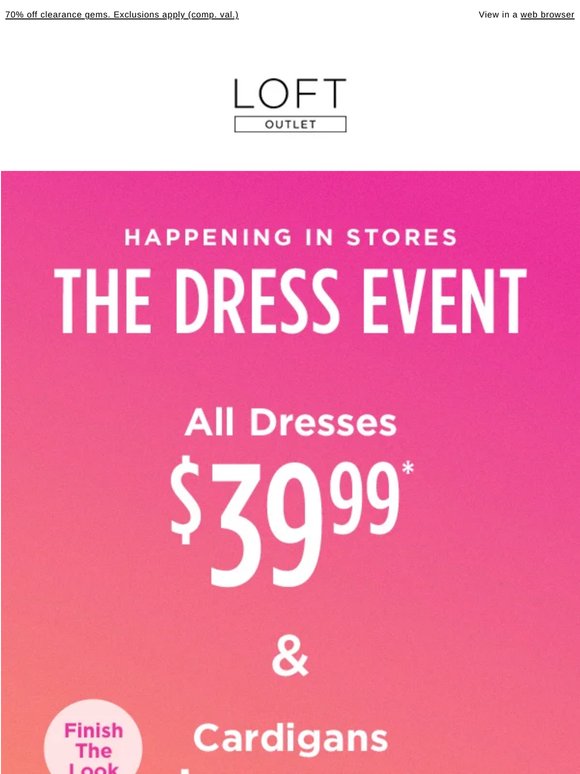 🎉 Top 5 dresses, $39.99 at The Dress Event. Exclusions apply