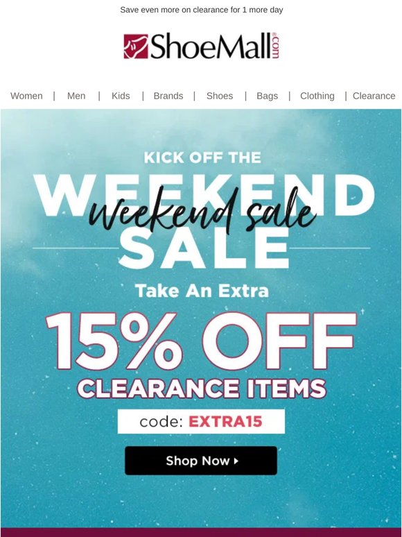 Want an extra 15% off your top brands?