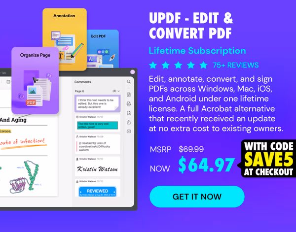 UPDF - Edit, Convert, AI Chat with PDF: Lifetime Subscription