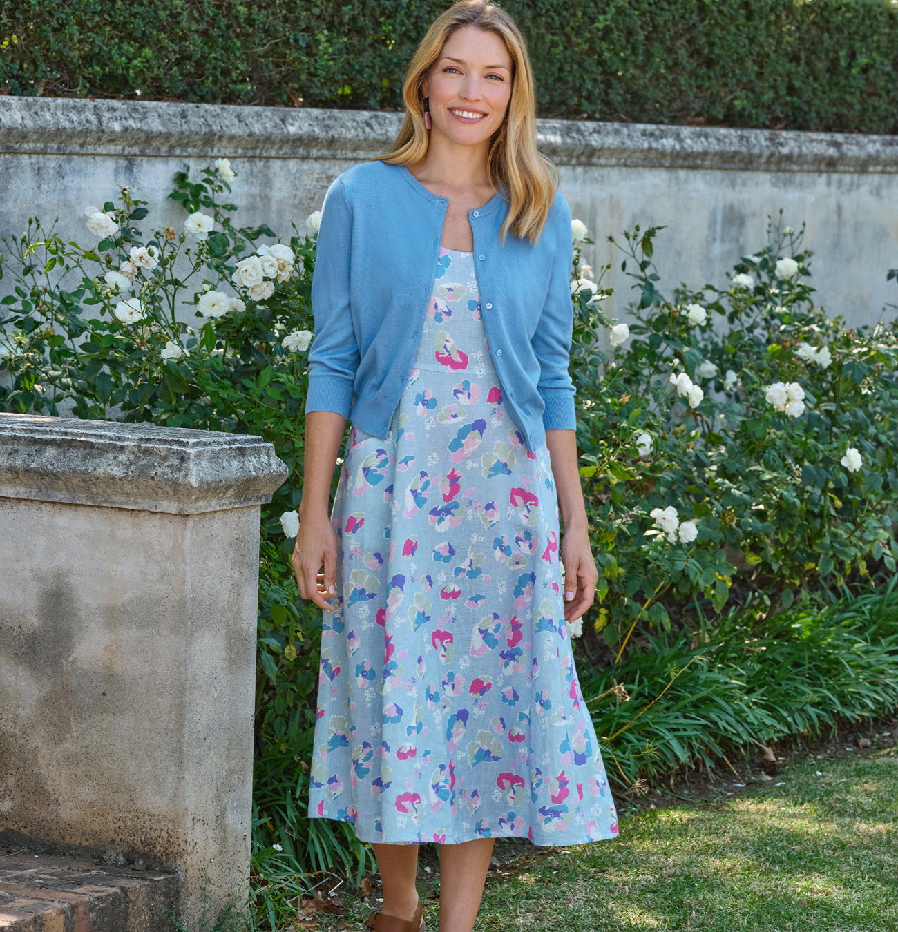 Womens Pocket Pinafore Dress