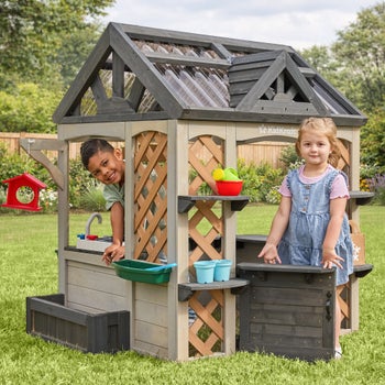 KidKraft Garden and Grow Outdoor Wood Greenhouse