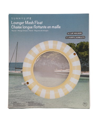 Extra Large Luxe Round Lounger Mesh Pool Float