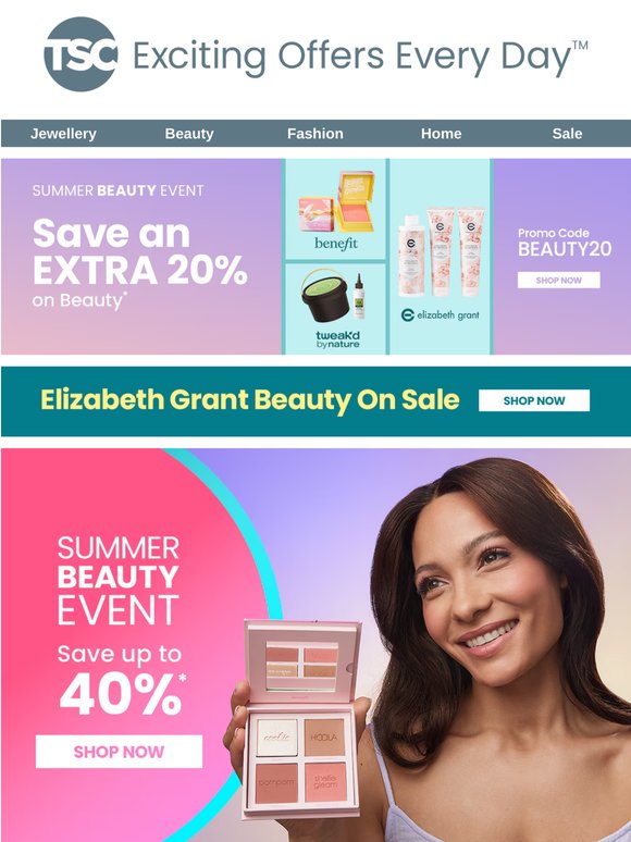 ☀️ SUMMER BEAUTY EVENT - Up to 40% Off