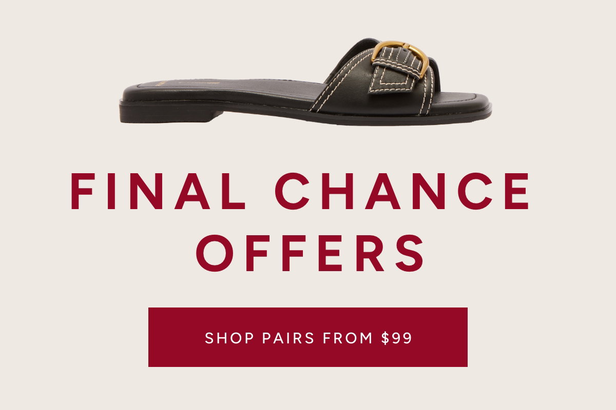 Final chance offers. Shop Pairs From $99.