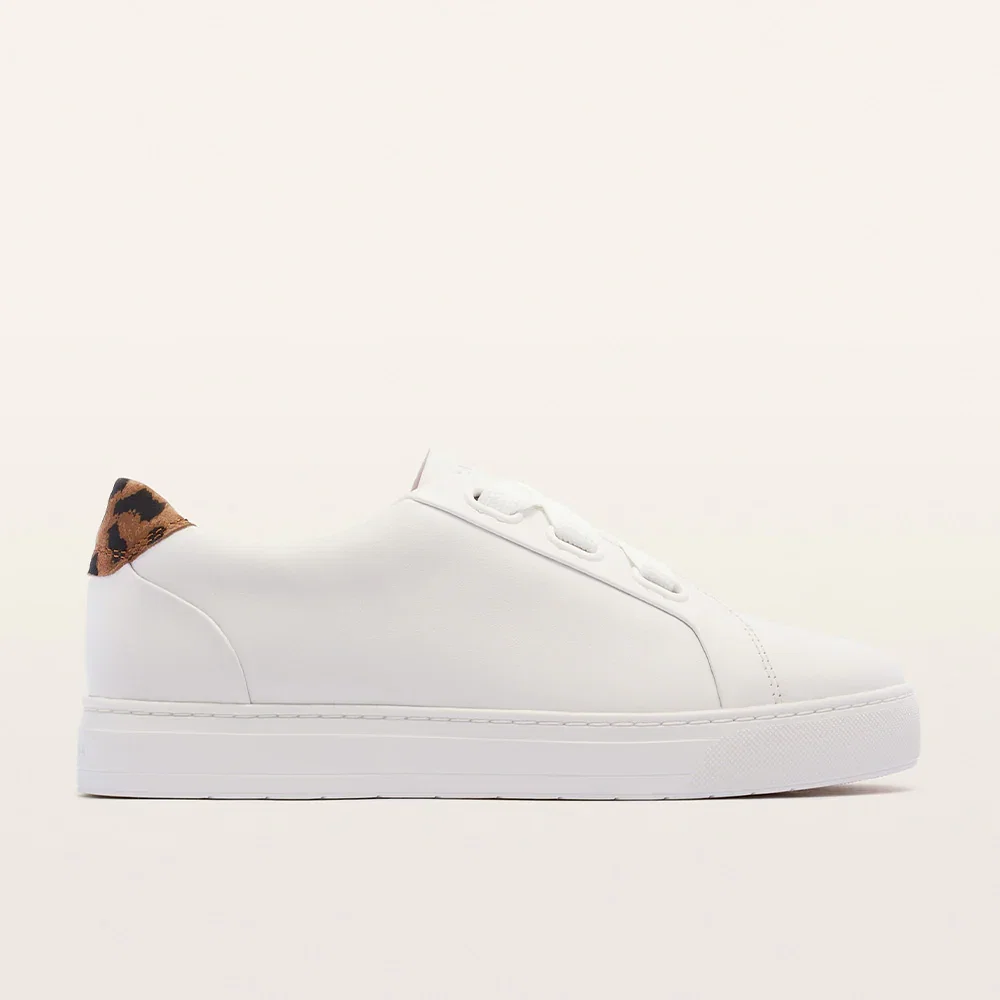 Image of Mya II White/Leopard Print