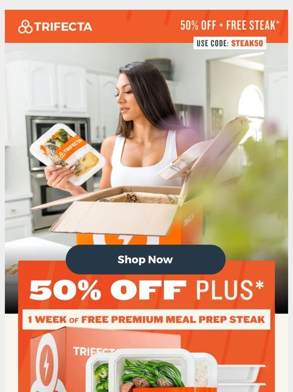 50% off + free week of grass-fed steak!