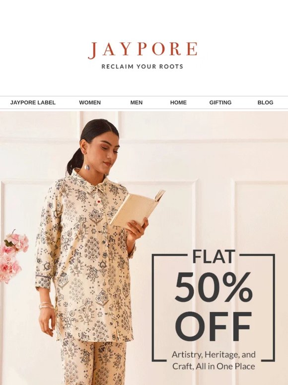 FLAT 50% OFF on Handcrafted Icons