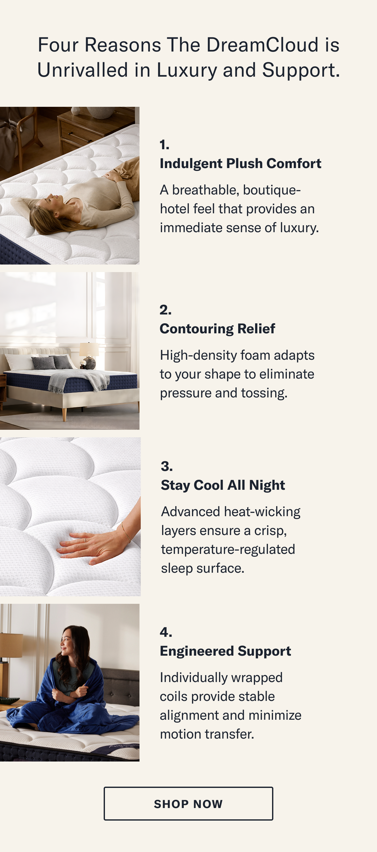 4 Reasons the DreamCloud is Unrivalled in Luxury and Support