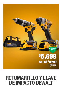 Rotomartillo y llave de impacto DeWalt