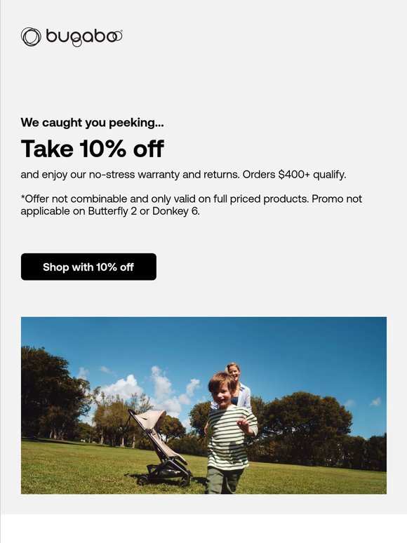 Take 10% off and be ready for anything!