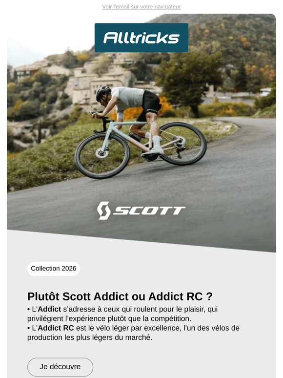Scott 2026 : plutôt Addict ou Addict RC ?