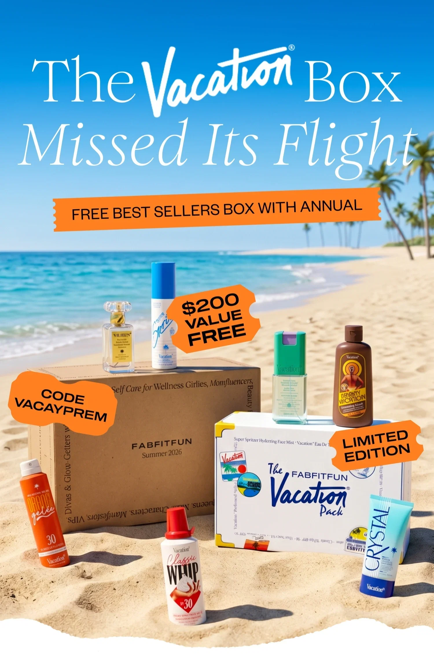 The Vacation® Box Missed Its Flight | FREE BEST SELLERS BOX WITH ANNUAL