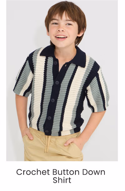 Crochet Button Down Shirt