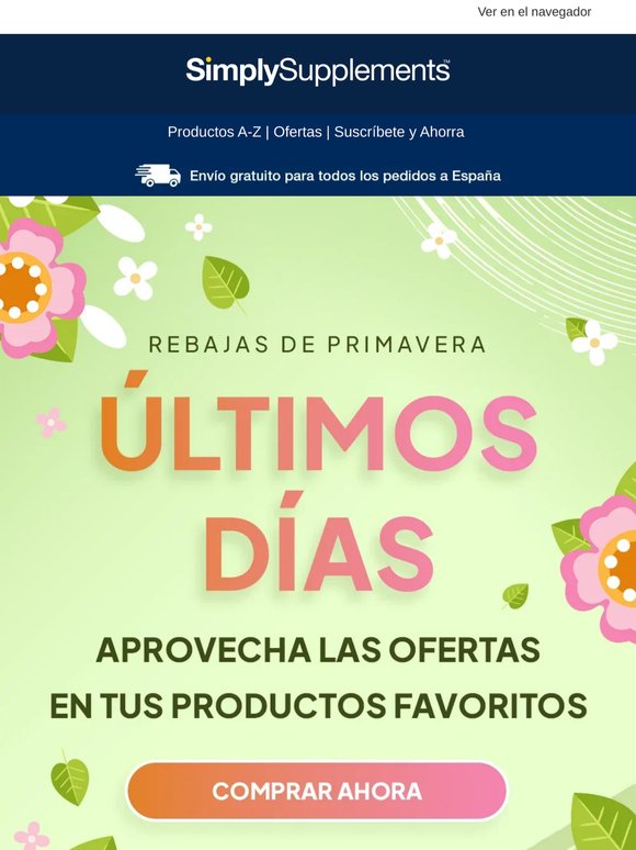 ¡Rebajas de Primavera: Últimos Días para Ahorrar!