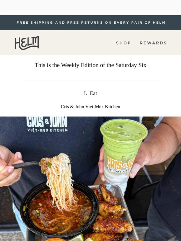 Open Here for the Saturday Six
