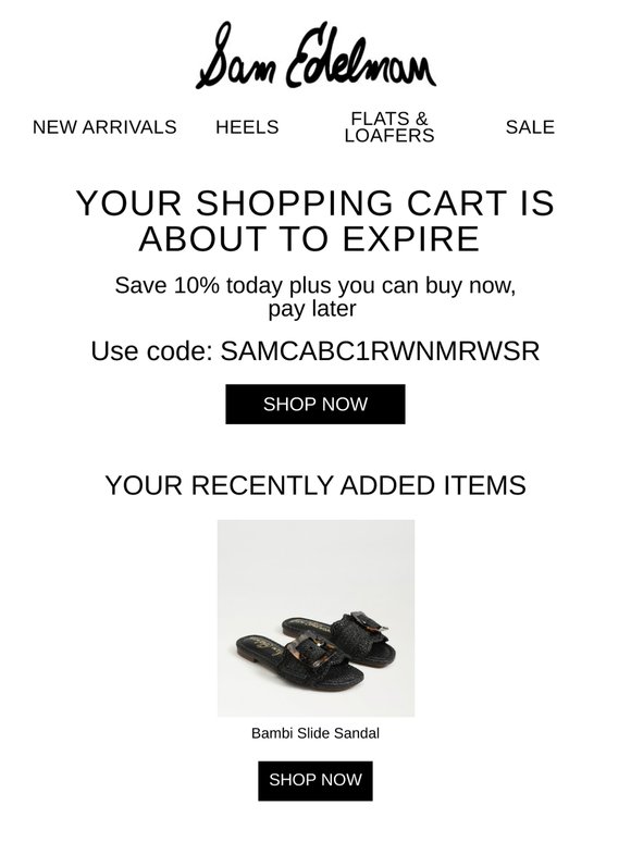 Items in your cart are going fast, don't forget to order yours today