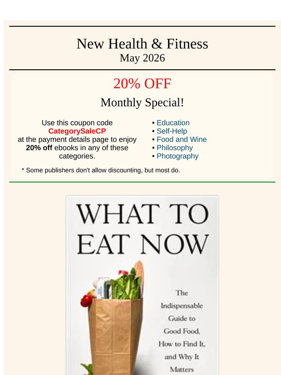 New Health and Fitness: What to Eat Now