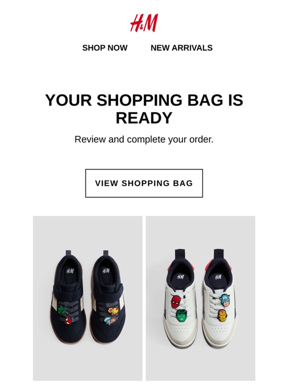 Your shopping bag is nearly ready.