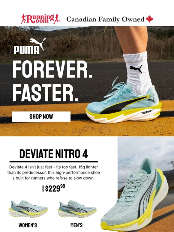 Run Forever Faster With PUMA ⚡