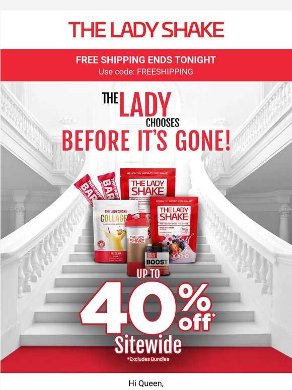 Free Shipping Ends Tonight ⏰