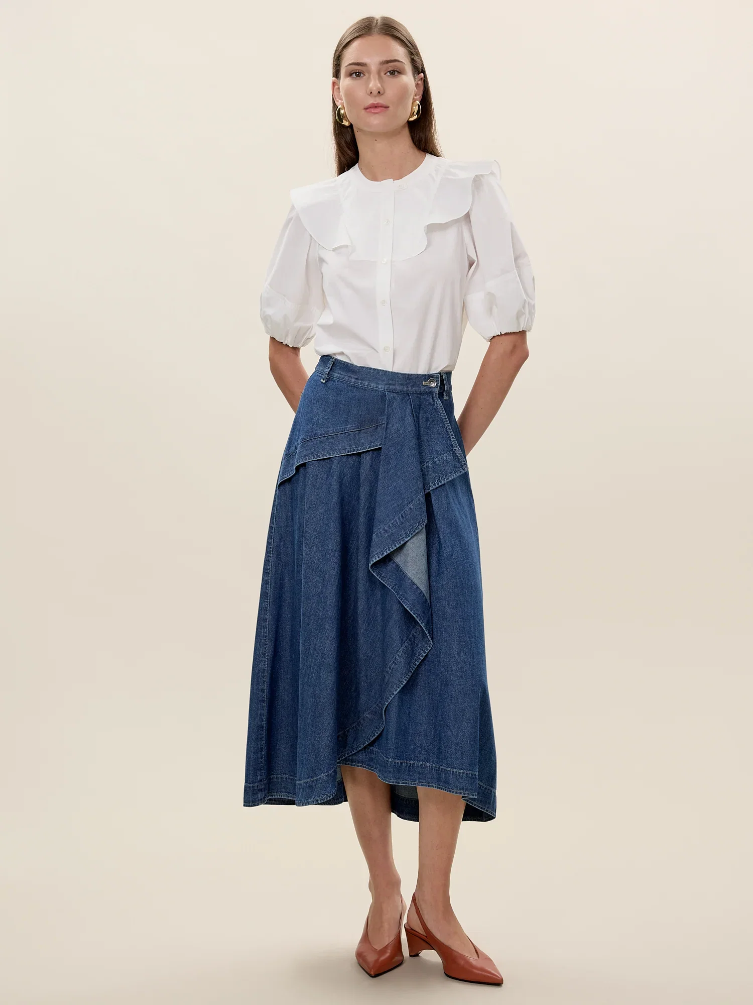 Image of Edith Denim Skirt